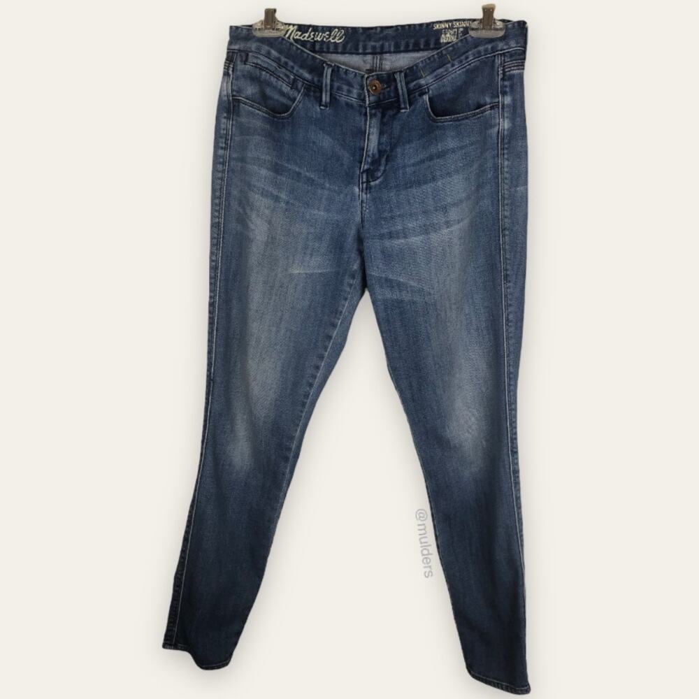 Madewell Skinny Skinny Ankle Slightly Cropped Blue Denim Jeans
